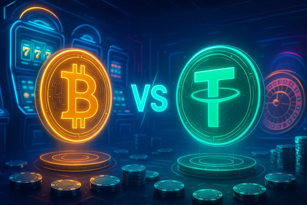 Криптовалюты в ставках биткойн против USDT